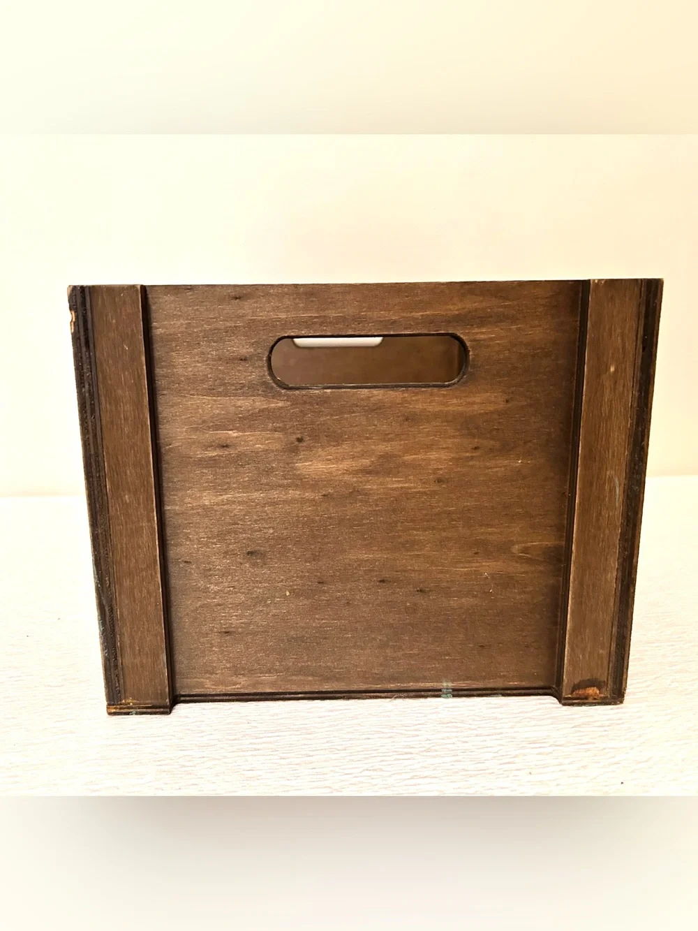 Unbranded Brown 'Marché aux Fleurs Paris' Decorative Wooden Storage Box